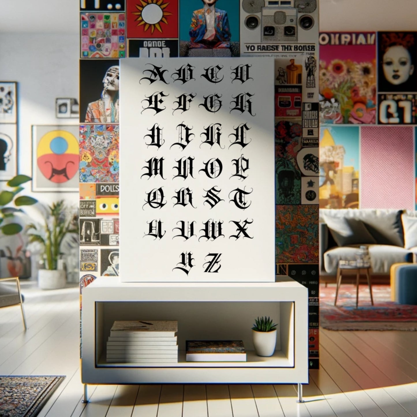 ALPHABET GOTHIC - Canvas