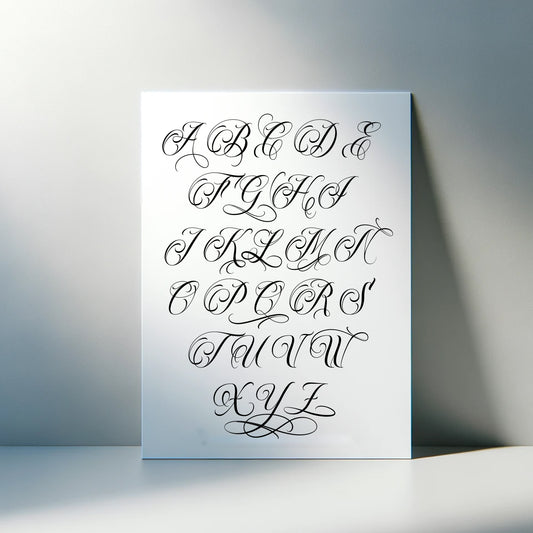 ALPHABET CURSIVE 02 - Museum Quality